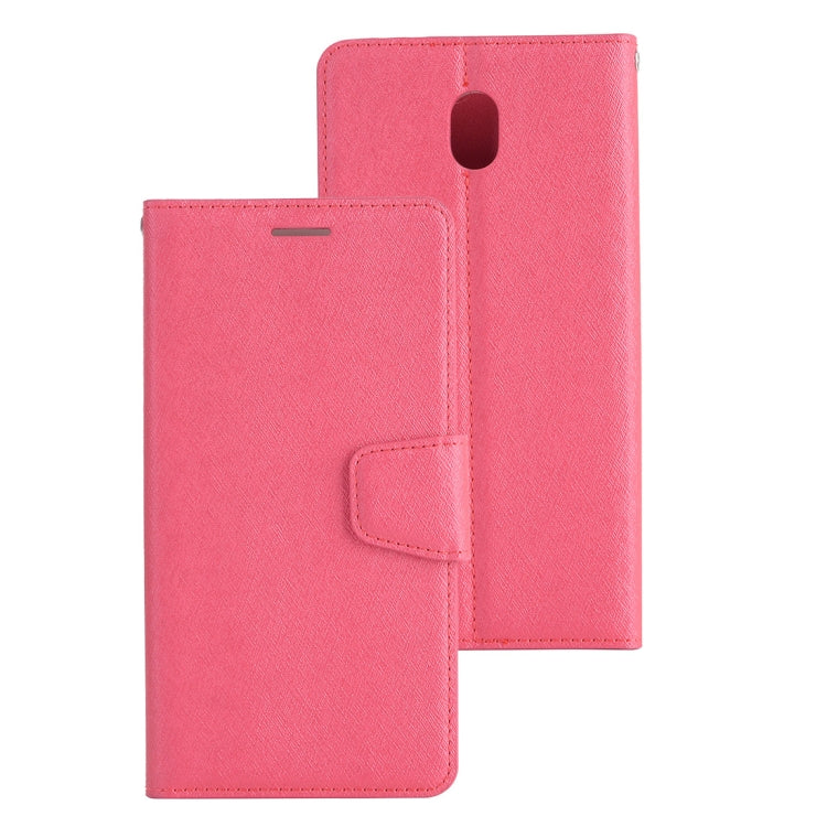 Silk Texture Horizontal Flip Leather Case for Galaxy J3 (2018) (US Version), with Holder & Card slots & Wallet & Photo Frame
