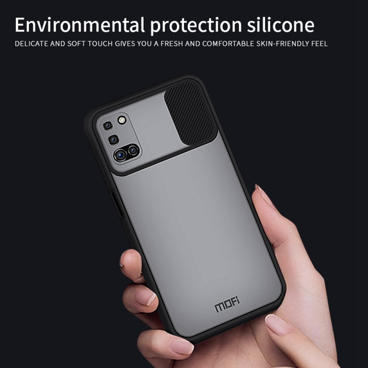For Samsung Galaxy A03s 166mm MOFI Xing Dun Series Translucent Frosted PC + TPU Privacy Anti-glare Shockproof All-inclusive Protective Case