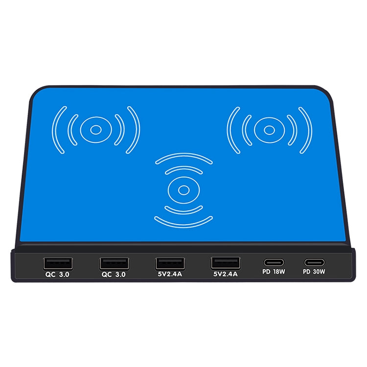 819 9 In 1 Wireless Charging Station Smart Socket Holder Stand