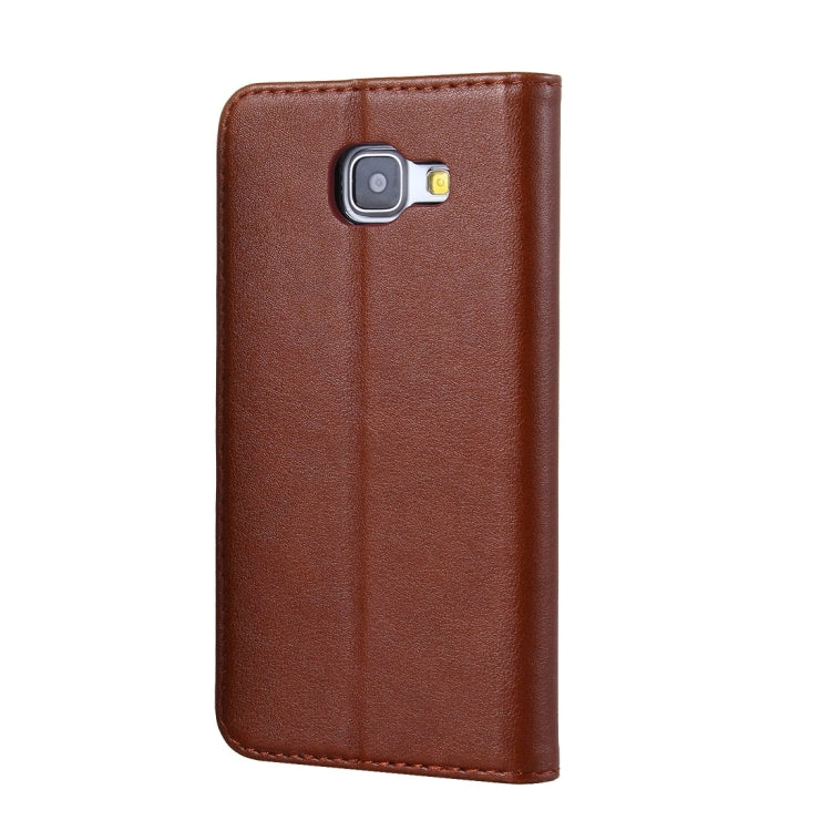 For Galaxy S8 Sheep Texture Casual Style with  Magnetic Adsorption Horizontal Flip Leather Case with Holder & Card Slots & Wallet(Brown)