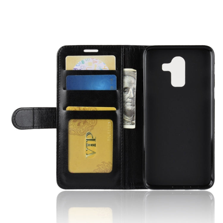 PU + TPU Crazy Horse Texture Horizontal Flip Leather Case for Galaxy J8 (2018) (EU Version), with Wallet & Holder & Card Slots