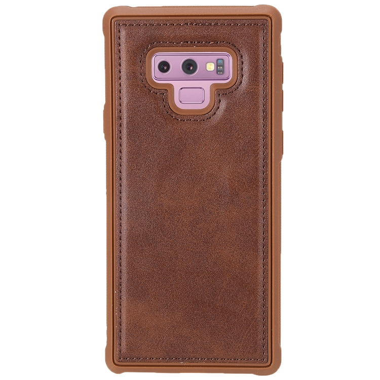 Magnetic Shockproof TPU + PC + PU Leather Pasted Case for Galaxy Note9