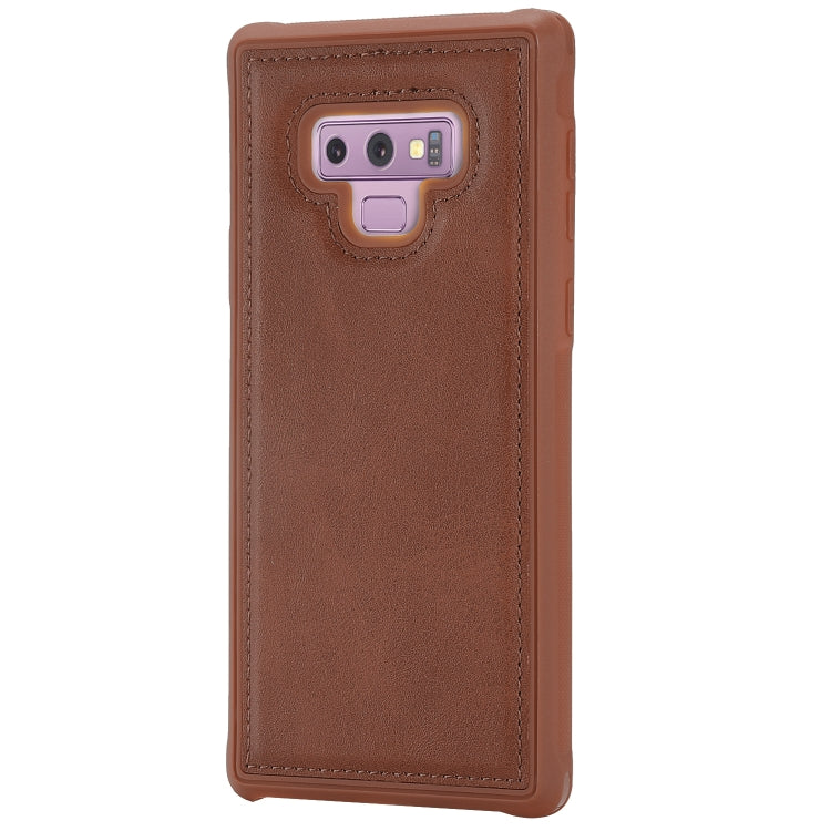 Magnetic Shockproof TPU + PC + PU Leather Pasted Case for Galaxy Note9