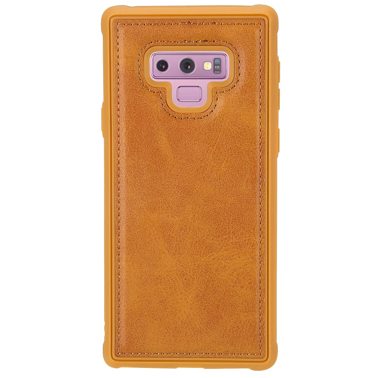 Magnetic Shockproof TPU + PC + PU Leather Pasted Case for Galaxy Note9