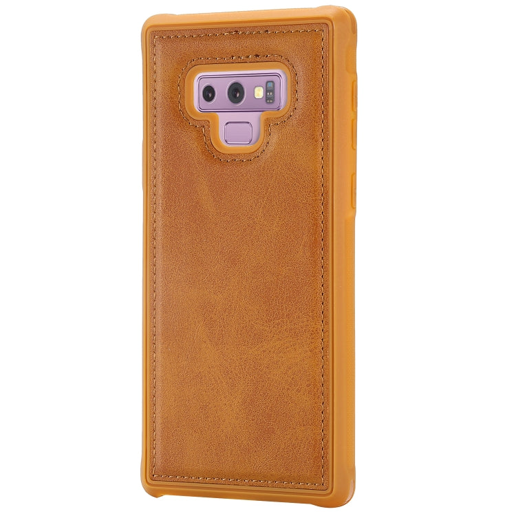 Magnetic Shockproof TPU + PC + PU Leather Pasted Case for Galaxy Note9