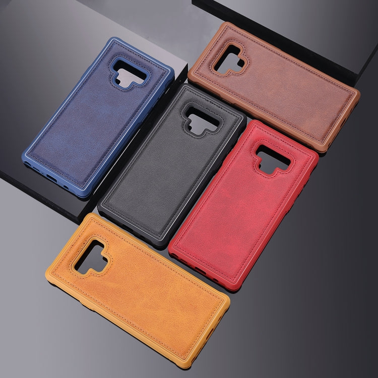 Magnetic Shockproof TPU + PC + PU Leather Pasted Case for Galaxy Note9