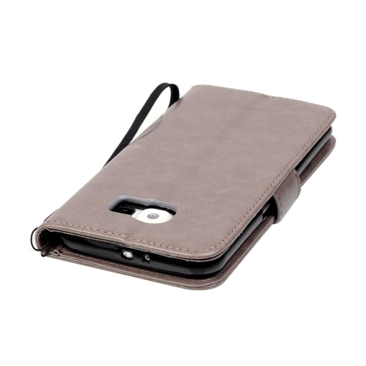 For Galaxy S6 / G920 Heart Diamond Encrusted Flowers Embossing Horizontal Flip Leather Case with Holder & Card Slots & Wallet & Lanyard