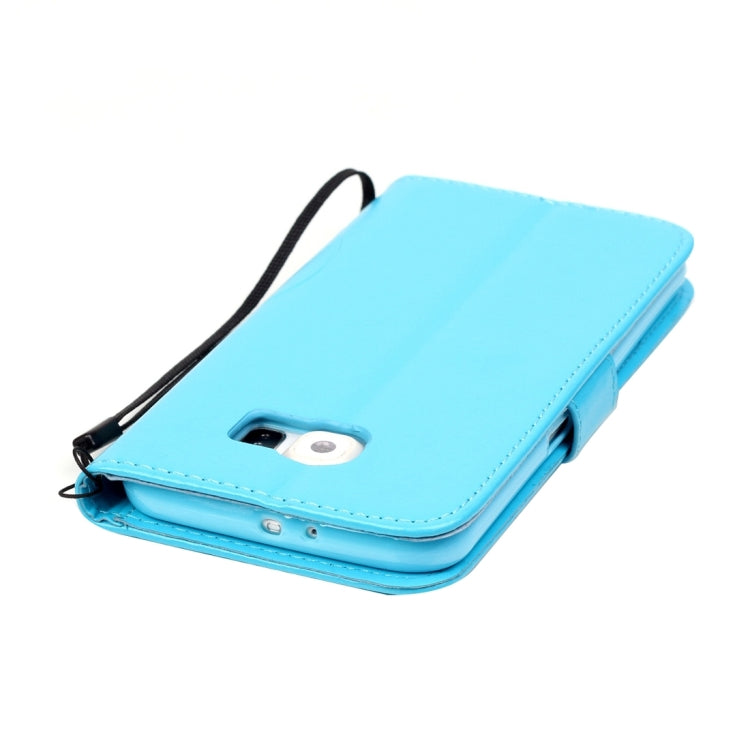 For Galaxy S6 / G920 Heart Diamond Encrusted Flowers Embossing Horizontal Flip Leather Case with Holder & Card Slots & Wallet & Lanyard