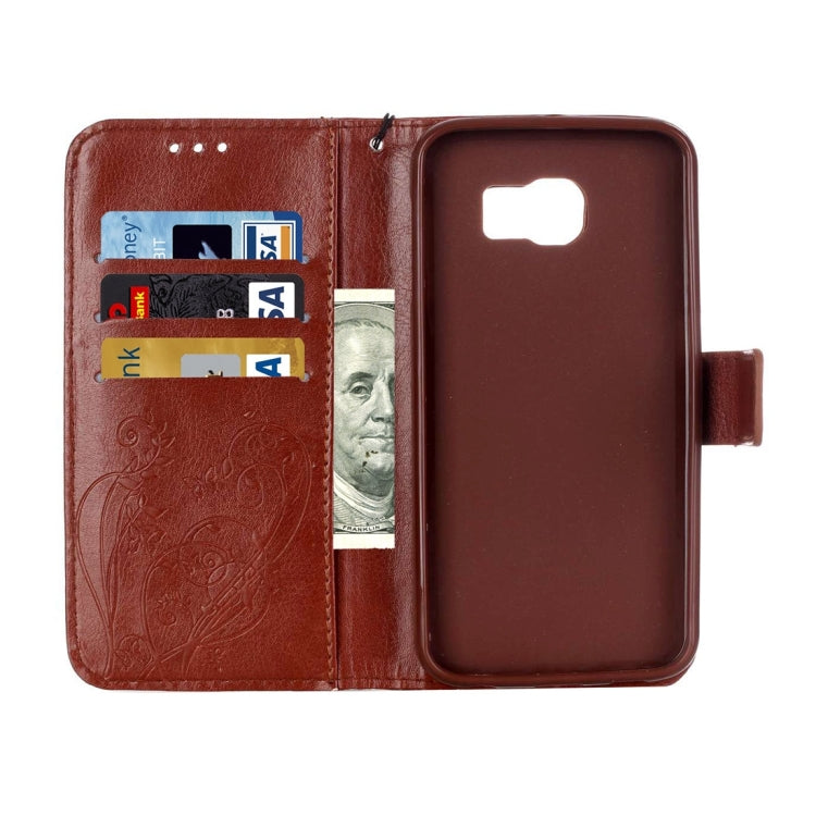 For Galaxy S6 / G920 Heart Diamond Encrusted Flowers Embossing Horizontal Flip Leather Case with Holder & Card Slots & Wallet & Lanyard