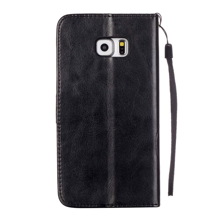 For Galaxy S6 Edge+ / G928 Heart Diamond Encrusted Flowers Embossing Horizontal Flip Leather Case with Holder & Card Slots & Wallet & Lanyard
