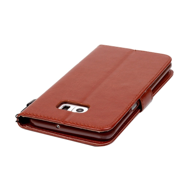 For Galaxy S6 Edge+ / G928 Heart Diamond Encrusted Flowers Embossing Horizontal Flip Leather Case with Holder & Card Slots & Wallet & Lanyard