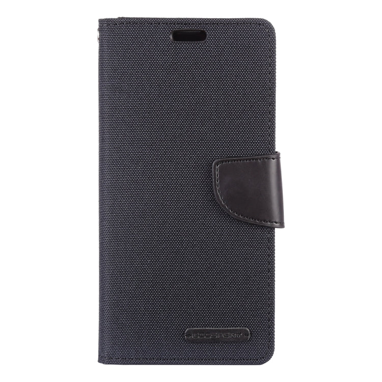 GOOSPERY CANVAS DIARY Canvas Texture Horizontal Flip PU Leather Case for Galaxy S10, with Holder & Card Slots & Wallet