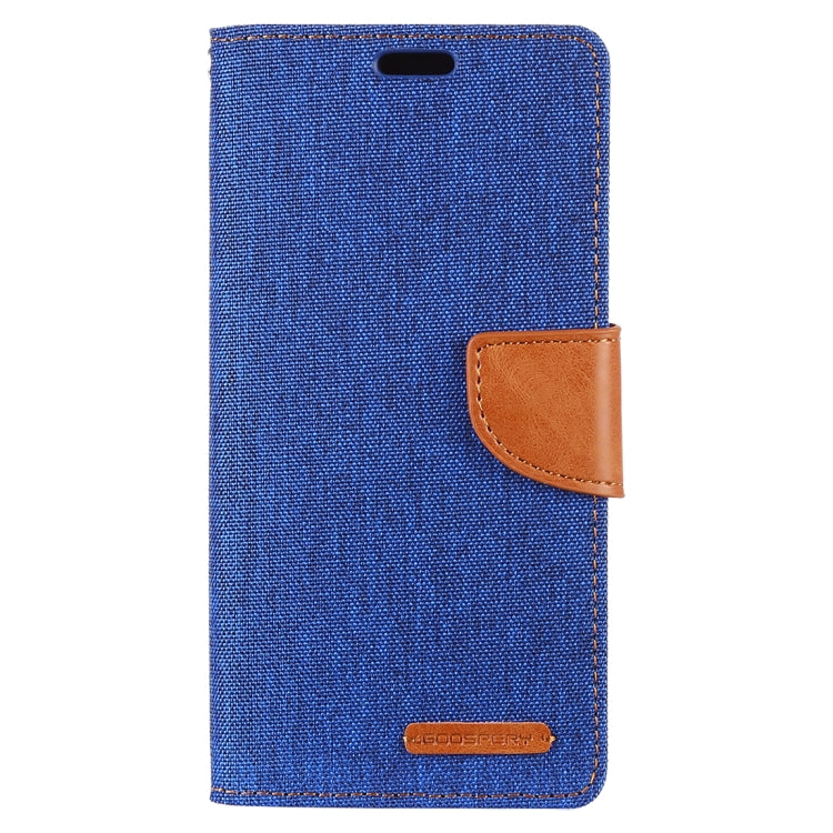 GOOSPERY CANVAS DIARY Canvas Texture Horizontal Flip PU Leather Case for Galaxy S10, with Holder & Card Slots & Wallet