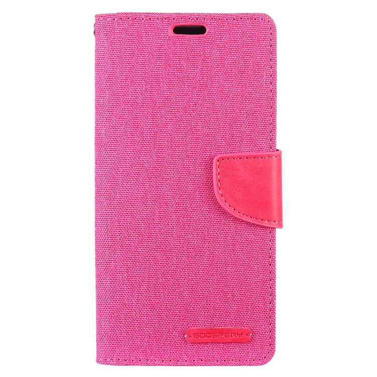 GOOSPERY CANVAS DIARY Canvas Texture Horizontal Flip PU Leather Case for Galaxy S10, with Holder & Card Slots & Wallet