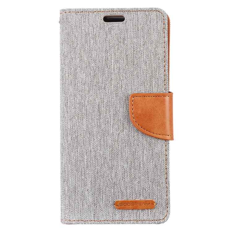 GOOSPERY CANVAS DIARY Canvas Texture Horizontal Flip PU Leather Case for Galaxy S10 Plus, with Holder & Card Slots & Wallet