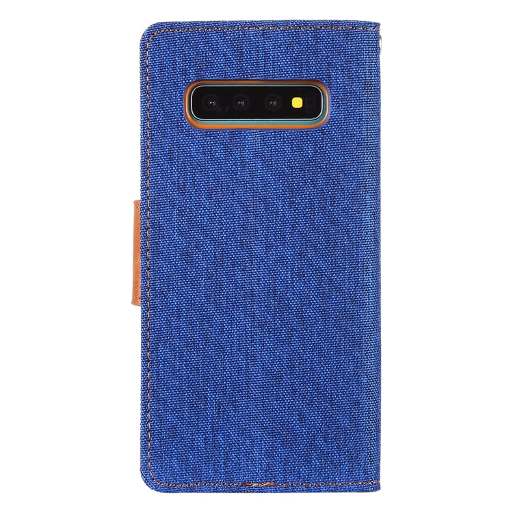 GOOSPERY CANVAS DIARY Canvas Texture Horizontal Flip PU Leather Case for Galaxy S10 Plus, with Holder & Card Slots & Wallet