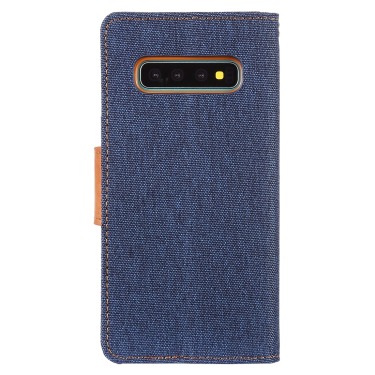GOOSPERY CANVAS DIARY Canvas Texture Horizontal Flip PU Leather Case for Galaxy S10 Plus, with Holder & Card Slots & Wallet