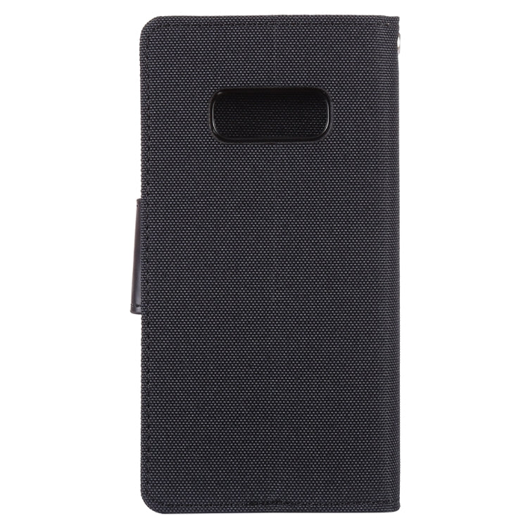 GOOSPERY CANVAS DIARY Canvas Texture Horizontal Flip PU Leather Case for Galaxy S10 E, with Holder & Card Slots & Wallet