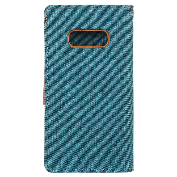GOOSPERY CANVAS DIARY Canvas Texture Horizontal Flip PU Leather Case for Galaxy S10 E, with Holder & Card Slots & Wallet