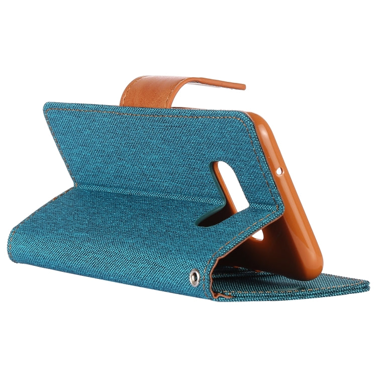 GOOSPERY CANVAS DIARY Canvas Texture Horizontal Flip PU Leather Case for Galaxy S10 E, with Holder & Card Slots & Wallet