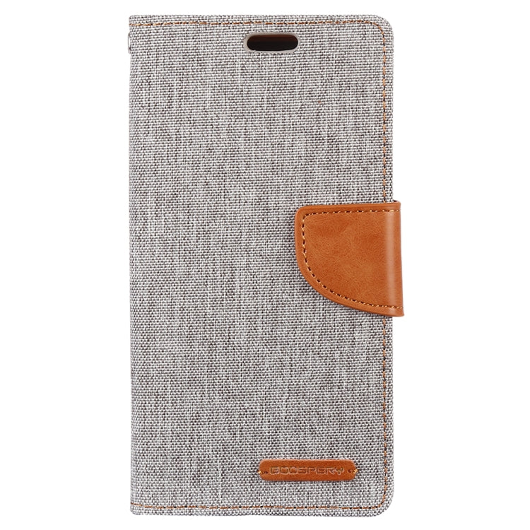 GOOSPERY CANVAS DIARY Canvas Texture Horizontal Flip PU Leather Case for Galaxy S10 E, with Holder & Card Slots & Wallet