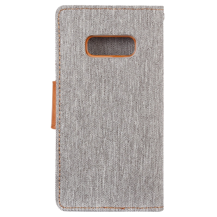 GOOSPERY CANVAS DIARY Canvas Texture Horizontal Flip PU Leather Case for Galaxy S10 E, with Holder & Card Slots & Wallet