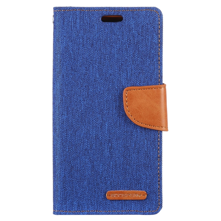 GOOSPERY CANVAS DIARY Canvas Texture Horizontal Flip PU Leather Case for Galaxy S10 E, with Holder & Card Slots & Wallet