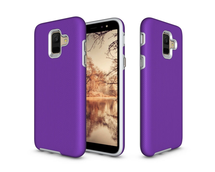 Anti-slip Armor Texture TPU + PC Case for Samsung Galaxy A6 (2018)