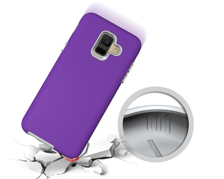 Anti-slip Armor Texture TPU + PC Case for Samsung Galaxy A6 (2018)