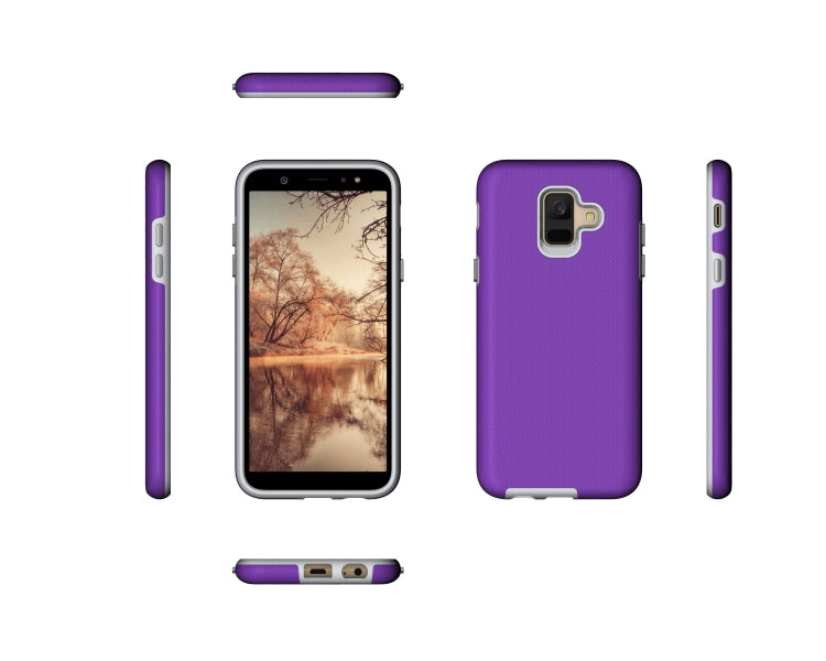 Anti-slip Armor Texture TPU + PC Case for Samsung Galaxy A6 (2018)