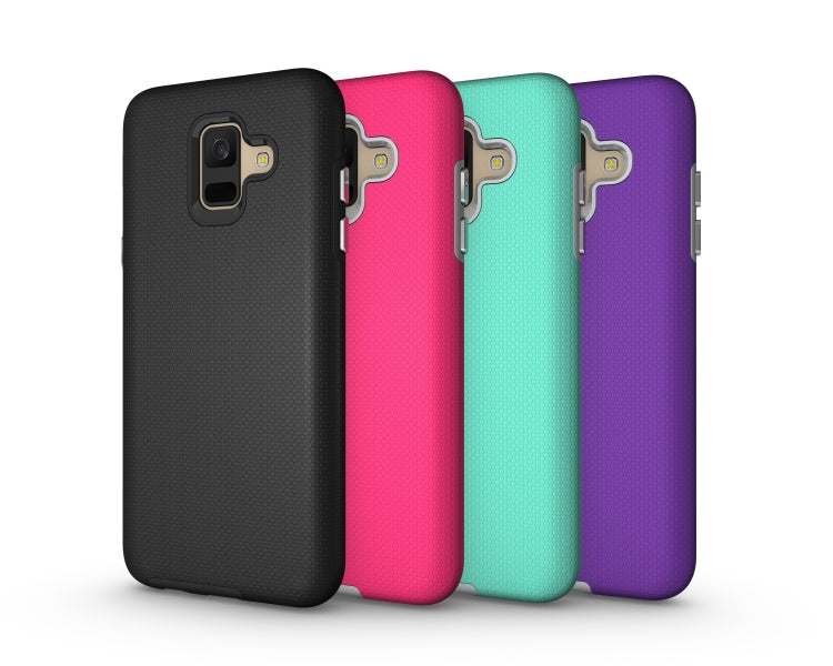 Anti-slip Armor Texture TPU + PC Case for Samsung Galaxy A6 (2018)