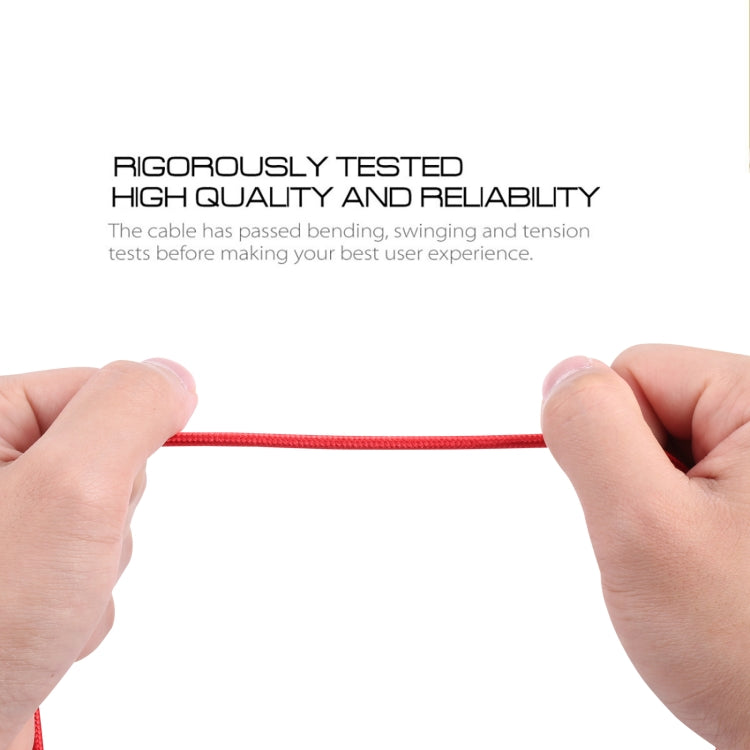 Magnetic Suction Head Micro USB to USB Nylon Braided Charging Data Cable, Length: 1m