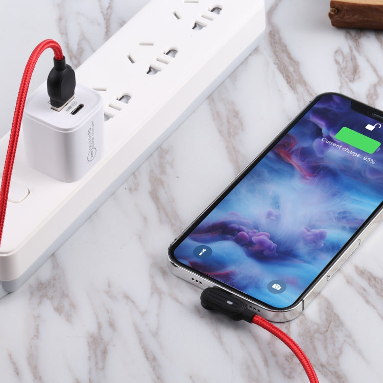 Magnetic Suction Head Micro USB to USB Nylon Braided Charging Data Cable, Length: 1m