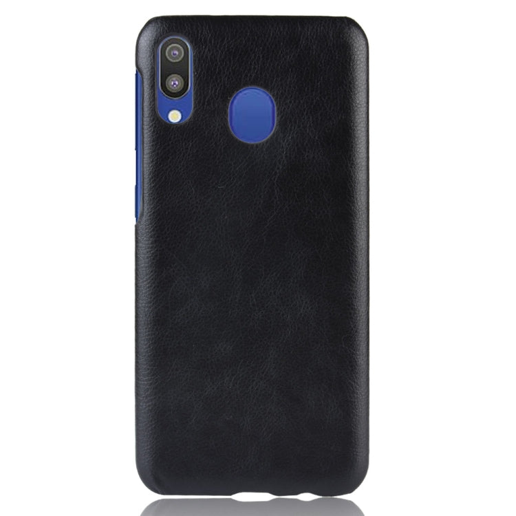Shockproof Litchi Texture PC + PU Case for Galaxy M20