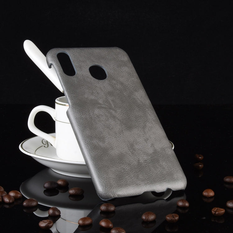 Shockproof Litchi Texture PC + PU Case for Galaxy M20