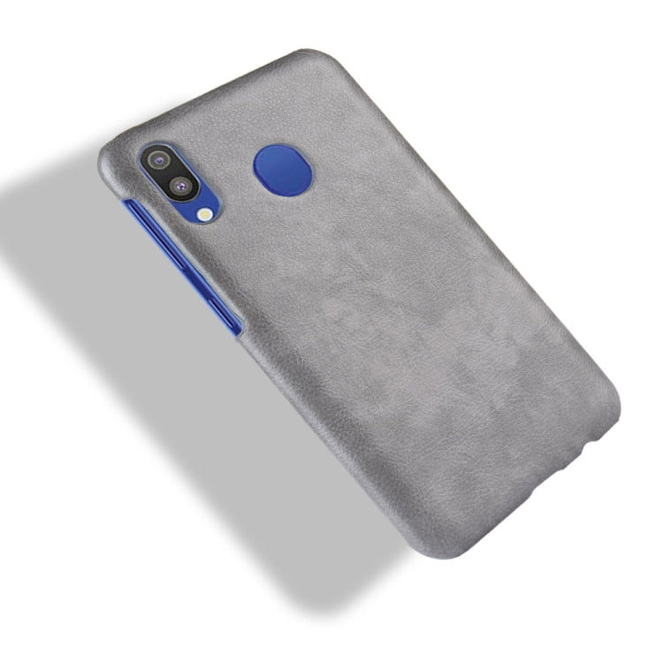 Shockproof Litchi Texture PC + PU Case for Galaxy M20