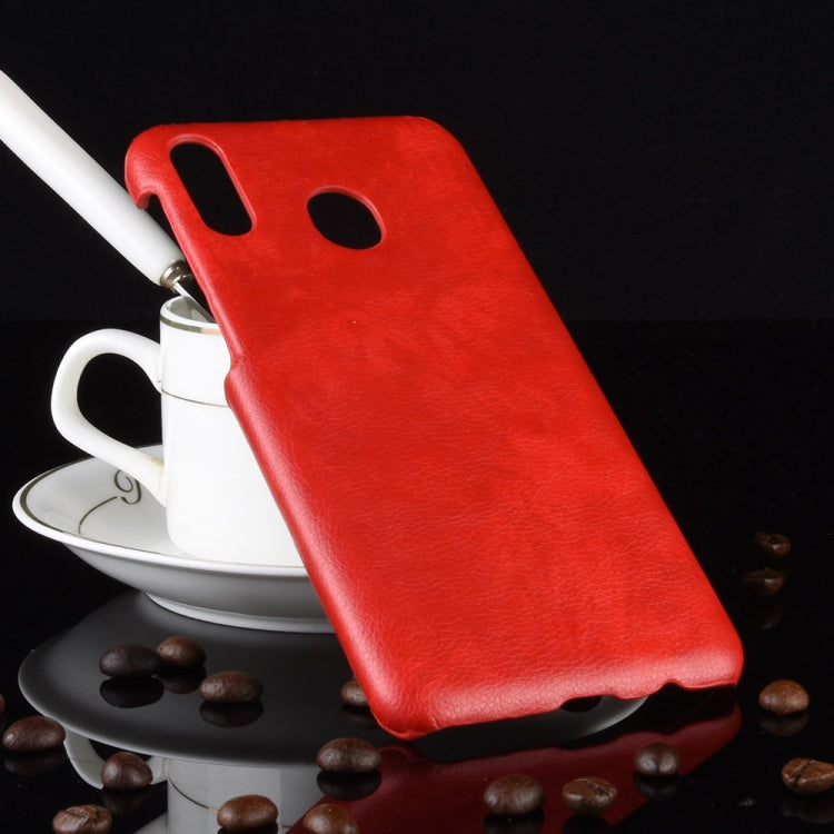 Shockproof Litchi Texture PC + PU Case for Galaxy M20