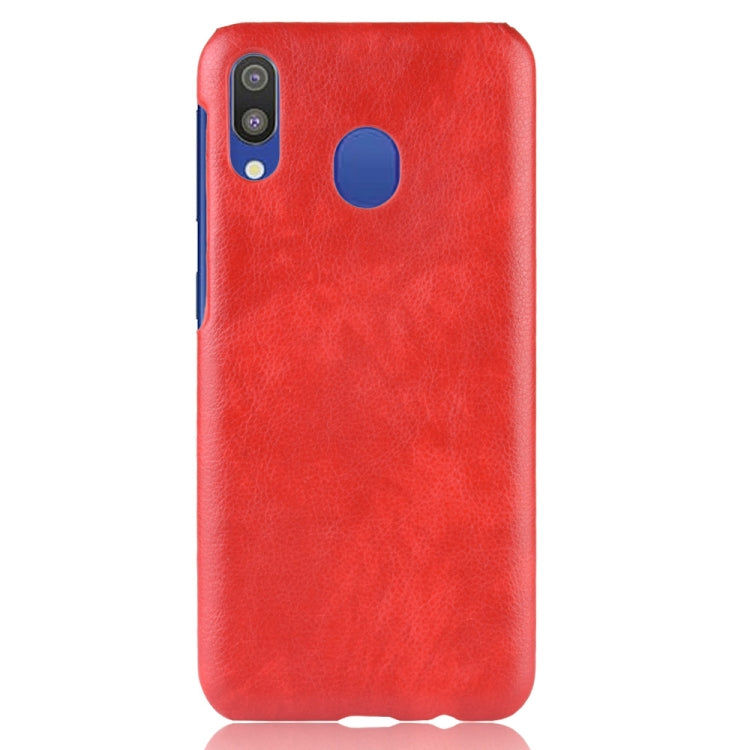 Shockproof Litchi Texture PC + PU Case for Galaxy M20