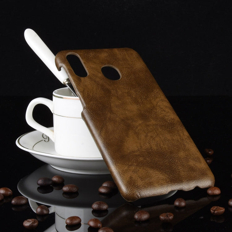 Shockproof Litchi Texture PC + PU Case for Galaxy M20