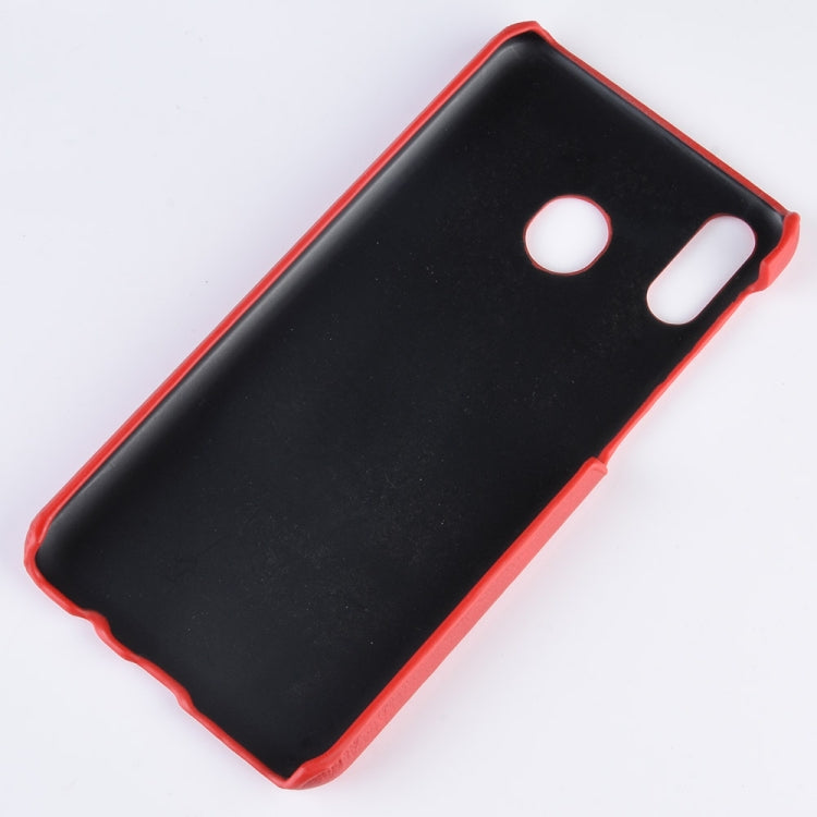 Shockproof Litchi Texture PC + PU Case for Galaxy M20