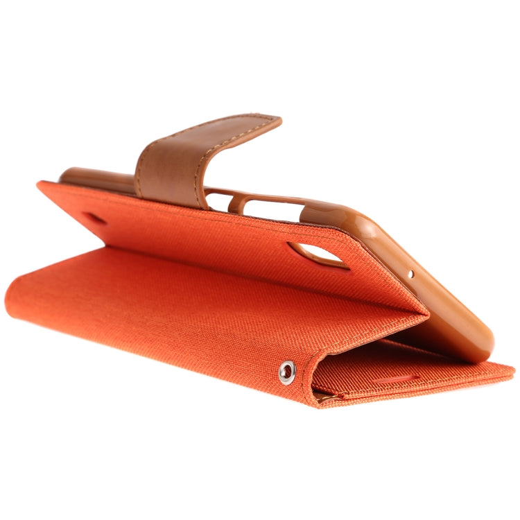 GOOSPERY CANVAS DIARY Canvas Texture Horizontal Flip PU Leather Case for Galaxy A10, with Holder & Card Slots & Wallet