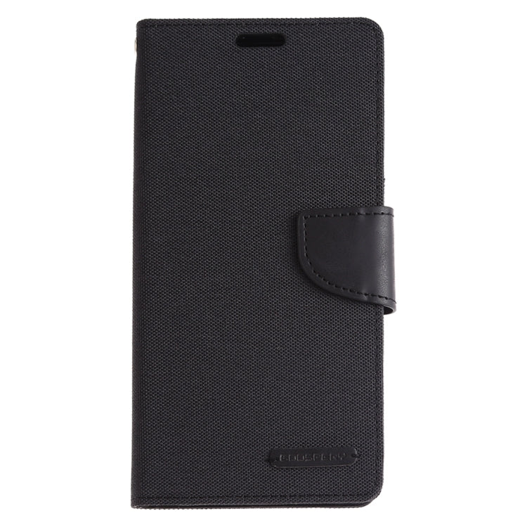 GOOSPERY CANVAS DIARY Canvas Texture Horizontal Flip PU Leather Case for Galaxy A20 / A30, with Holder & Card Slots & Wallet