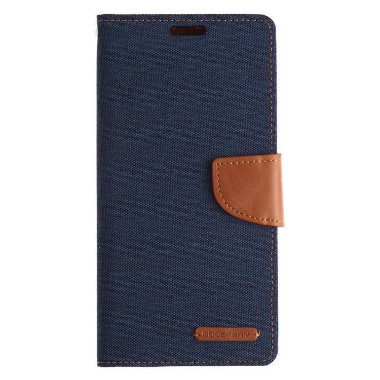 GOOSPERY CANVAS DIARY Canvas Texture Horizontal Flip PU Leather Case for Galaxy A20 / A30, with Holder & Card Slots & Wallet
