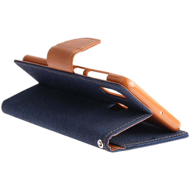 GOOSPERY CANVAS DIARY Canvas Texture Horizontal Flip PU Leather Case for Galaxy A20 / A30, with Holder & Card Slots & Wallet