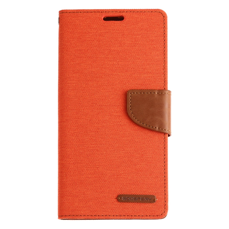 GOOSPERY CANVAS DIARY Canvas Texture Horizontal Flip PU Leather Case for Galaxy A20 / A30, with Holder & Card Slots & Wallet
