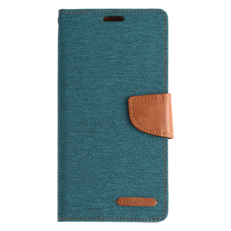 GOOSPERY CANVAS DIARY Canvas Texture Horizontal Flip PU Leather Case for Galaxy A20 / A30, with Holder & Card Slots & Wallet