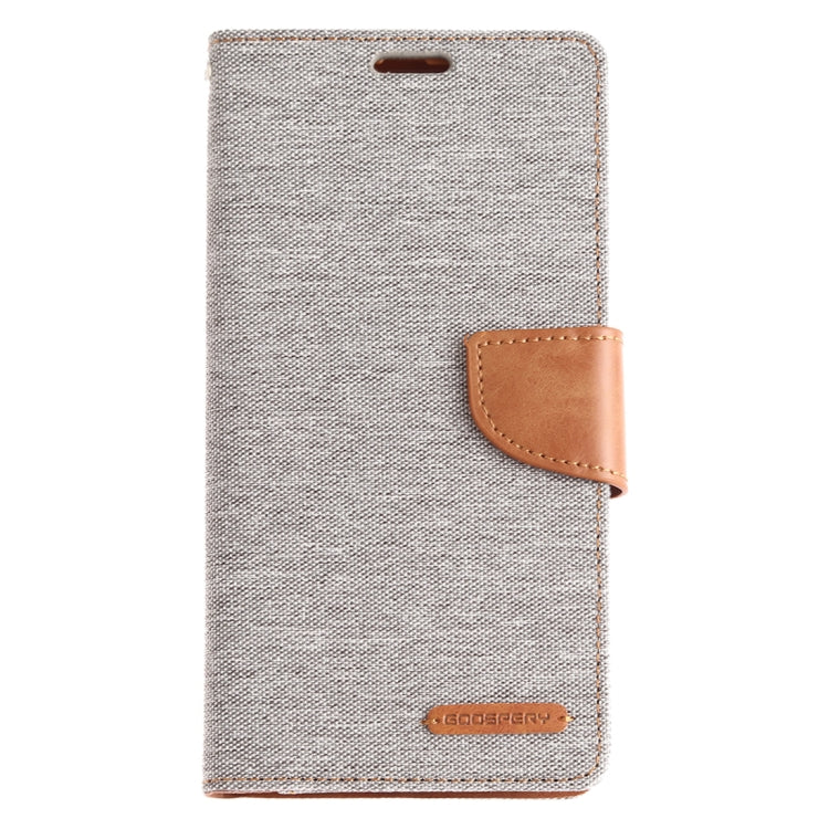 GOOSPERY CANVAS DIARY Canvas Texture Horizontal Flip PU Leather Case for Galaxy A20 / A30, with Holder & Card Slots & Wallet