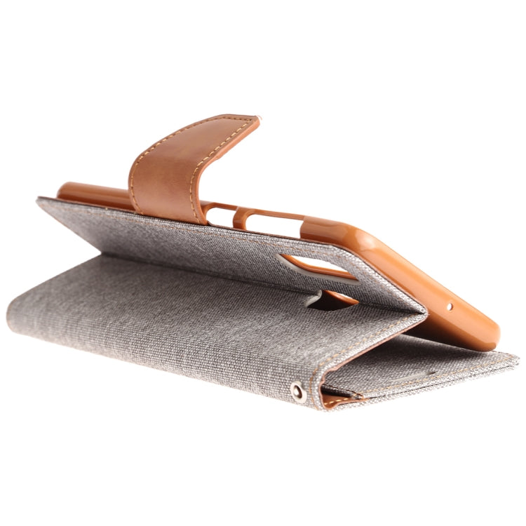 GOOSPERY CANVAS DIARY Canvas Texture Horizontal Flip PU Leather Case for Galaxy A20 / A30, with Holder & Card Slots & Wallet