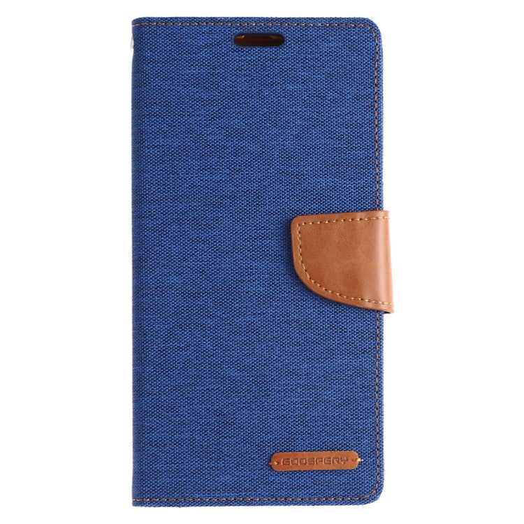 GOOSPERY CANVAS DIARY Canvas Texture Horizontal Flip PU Leather Case for Galaxy A20 / A30, with Holder & Card Slots & Wallet