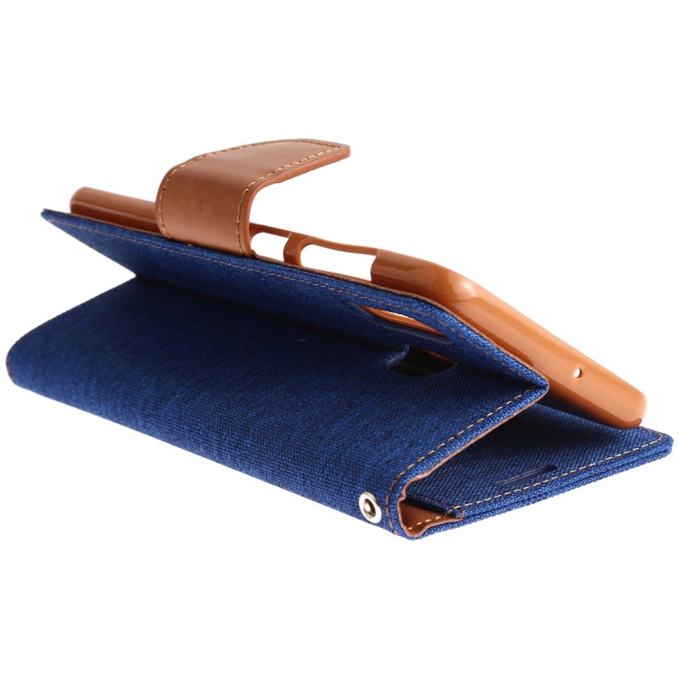 GOOSPERY CANVAS DIARY Canvas Texture Horizontal Flip PU Leather Case for Galaxy A20 / A30, with Holder & Card Slots & Wallet